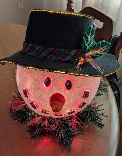Gemmy fiber optic snowman 2003 - gemmy,